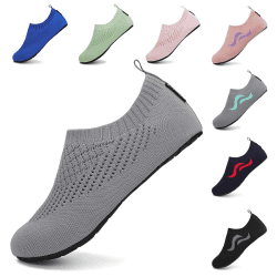 SAGUARO Unisex Badeschuhe Herren Schwimmschuhe Damen Schnell Trocken Wasserschuhe Outdoor Aqua Schuhe, 37-47EU 38/39 EU Grau Angebot bei HelloDeals