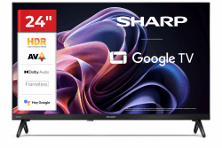 SHARP 24HF2365E – Google TV, 24" HD, Rahmenlos, 60 Hz, Bluetooth, Ton 2x3 W, HDMI x3, USB x2, Farbe Schwarz [Energieklasse E] 24 Zoll Schwarz Angebot bei HelloDeals