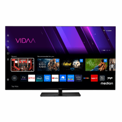 MEDION 107 cm (43 Zoll) Fernseher (Smart-TV, Dolby Vision HDR, VIDAA Store, Prime Video, Disney+, DAZN, Paramount+, HbbTV, PVR, Bluetooth, MD 843300) 43" Plate Angebot bei HelloDeals