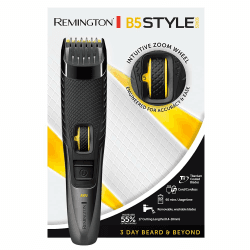 Remington Barttrimmer [17 Längeneinstellungen 0,4-18mm] Bartschneider Style Series (selbstschärfende titanbeschichtete Klingen, Zoomrad zur Einstellung, Netz-/Akkubetrieb, 60 Min.Akkubetrieb) MB5000 MB5000 Schwarz Angebot bei HelloDeals