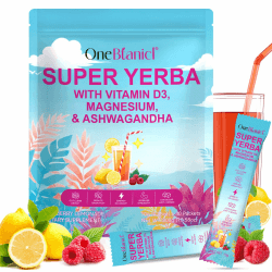 Super Yerba Mate Instantpulver 30 Beutel – Yerba Mate mit Limonadengeschmack. Dreifache Energie + Unterstützung für Gehirn und Darm, Zitronen-Erfrischung | Konzentrationsschub und Darmgesundheit Angebot bei HelloDeals