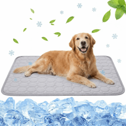 CNMTCCO Kühlmatte für Hunde & Katzen - Selbstkühlende Kühldecke mit kühlendem Effekt für Haustiere im Sommer- Kühlmatte Hund & Katze für drinnen und draußen,idealals Hundebett oder Kühlbett(100x70cm) L 100 x B 70 x H 2 cm Angebot bei HelloDeals
