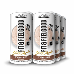 Layenberger Fit&Feelgood Slim Shake Powder, Mahlzeitersatz für 72 Portionen mit je 213 kcal (6x 396 g) - Schoko-Nuss Schoko-Nuss 396 g (6er Pack) Angebot bei HelloDeals