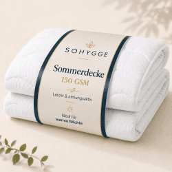 Sommerbettdecke 200x200 leicht 150 GSM – Dünne & Atmungsaktiv, Weich & Luftdurchlässig, Sommerdecke für warme Nächte (200 x 200 cm) Angebot bei HelloDeals