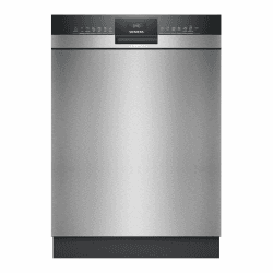 Siemens SN43ES28AE iQ300, Unterbau-Geschirrspüler, 60 cm, Made in Germany, bis zu 3-mal schneller spülen, automatische Türöffnung nach Spülende, smartStart, flex Körbe, Gebürsteter Stahl Unterbauspüler Angebot bei HelloDeals