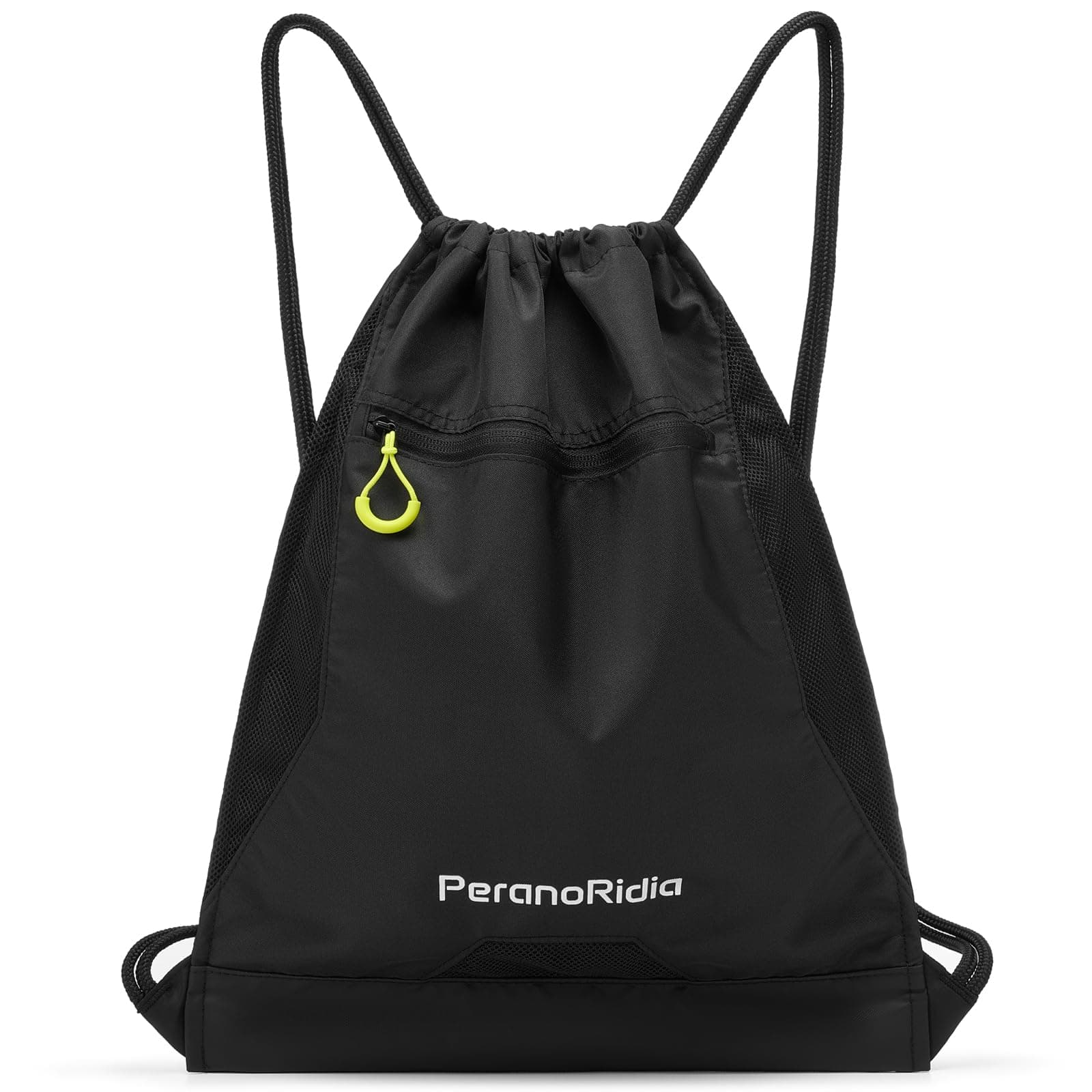 Sportbeutel Turnbeutel für Damen & Herren, Gym Sack für Mädchen & Jungen, Leichte Rucksack für Fitness Strand Schwimmen Wandern Laufen & Radfahren, Schwarz/Grau/Grün 36x45x7cm Angebot bei HelloDeals