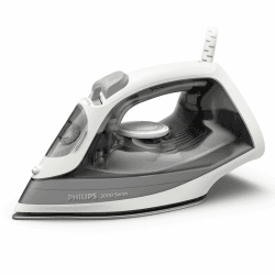 Philips 2000-Serie Dampfbügeleisen - Bis zu 25 g/min Dauerdampf. 2000W. 250 ml Wassertank. Schnelle Entknitterung. 4 Dampfstufen. Keramiksohle. Leichtes Gewicht für Leichtes Bügeln. Grau (DST2020/80) 110g Dampfstoß Angebot bei HelloDeals
