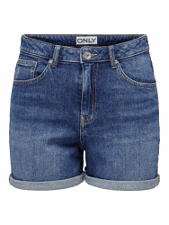 ONLY Female Jeans-Shorts ONLJOSEPHINE Hohe Taille Normal geschnitten Shorts | Denim shorts L Blau Angebot bei HelloDeals