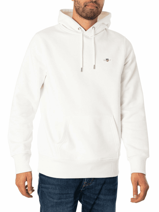 GANT Herren Normales Schild-T-Shirt, Dusty Navy S Eggshell Angebot bei HelloDeals