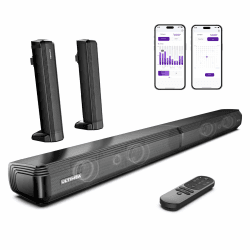 ULTIMEA 2.2 Soundbar für TV Geräte, VoiceMX, App-gesteuerten, 100W Teilbare 2-in-1 TV Soundbar, Center Lautsprecher mit 3 EQ-Modi, Bass Einstellbare, Bluetooth® 5.3, ARC/Opt/Aux, Apollo S40 Pro, 2026 Angebot bei HelloDeals