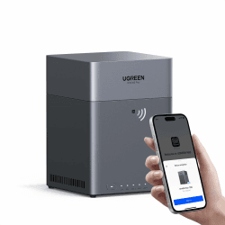 UGREEN NASync DH4300 Plus 4-Bay Desktop NAS, 2,5 GbE-LAN-Port, 8GB LPDDR4X RAM, NFC EIN-Berührungs-Verbindung, KI Familien und Babyalbum, Persönliche Cloud für Heim/Office (Ohne HDD) DH4300Plus (Diskless) Angebot bei HelloDeals