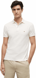 Tommy Hilfiger Herren Poloshirt Kurzarm 1985 Slim Slim Fit M Yellow (Ivory Petal) Angebot bei HelloDeals