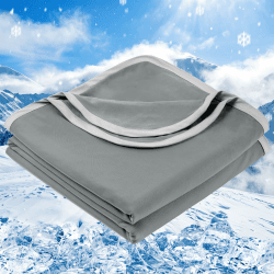 PHF Kühldecke 150x200cm, Arc-Chill Q-Max>0.5 doppelseitige selbstkühlende Kühldecke, Schweißabsorbierende und Atmungsaktive Charcoal Grey Bettedecke Sofadecke Wohndecke Reisedecke (Anthrazit) Anthrazit 150x200cm Angebot bei HelloDeals