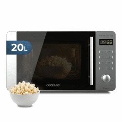 Cecotec Mikrowelle Proclean 5010 Inox Wave, 20L, Edelstahl - Design, 1150 W | 5 Leistungsstufen, Ready2Clean Innenbeschichtung, 3DWave Technologie, LED - Display, 8 Programme, Timer, Kindersicherung Inox | Wave Angebot bei HelloDeals