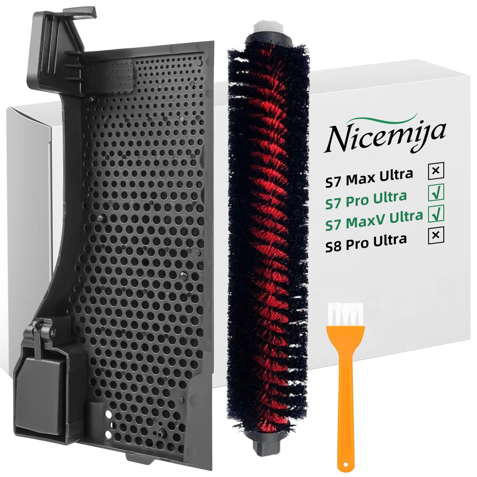 S7 Pro / S7 MaxV Ultra Wasserfilter & Reinigungsbürste Assembly Zubehör Kompatibel mit Roborock S7 MaxV /S7 Pro Ultra, Staubsauger-Reinigungs-Tankfilter（nicht geeignet für S7 Max Ultra ） Für S7 Pro Max/S7 MaxV Angebot bei HelloDeals