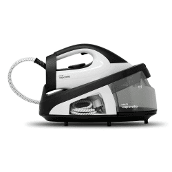 Polti Vaporella Simply VS20.20, Dampfbügelestation mit herausnehmbarem 1,5-Liter-Wassertank, max. Pumpe 6,5 Bar, Dampfstoß 210 g/min, ECO-Funktion, Weiß/schwarz Single Angebot bei HelloDeals