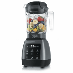 Arendo – Standmixer mit Touchpanel – 2000 Watt Hochleistungsmixer - 9 Geschwindigkeitsstufen – 24.000 U/min – Pulsfunktion – 5 Automatikprogramme – Mixer mit Display – 6 Messer aus Edelstahl B: Cool Grey Angebot bei HelloDeals