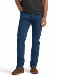 Wrangler Authentics Jeanshose, für Herren, reguläre Passform, Bequeme, elastische Taille 42W / 32L Dunkel Stonewash Angebot bei HelloDeals