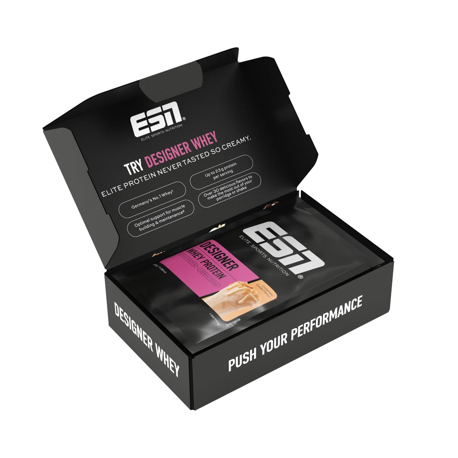 ESN Designer Whey Proteinpulver, Taster Box, 5 x 30 g | bis zu 23 g Protein pro Portion, ideal zum Muskelaufbau und -erhalt, made in Germany Taster Pack (5 x 30 g) Angebot bei HelloDeals