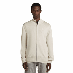 G-Star Herren Premium Core Full Zip Knit Sweater XL Weiß (Whitebait D27711-b692-1603) Angebot bei HelloDeals