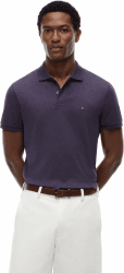 Tommy Hilfiger Herren Liquid Cotton Reg Seasonal Polo Mw0mw39994 S/S Poloshirt L Purple (Mulberry Haze Heather) Angebot bei HelloDeals