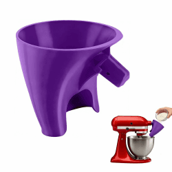 Mehltrichter-Zubehör, kompatibel mit Kitchen Aid 4,5-5-Quart-Standmixer mit kippbarem Kopf, spülmaschinenfest (lila) Violett Angebot bei HelloDeals