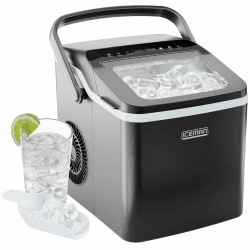 Chefman Iceman Eiswürfelmaschine 10kg/24h, 9 Würfel in 7 Min, Dual-Size | Tragbar, Selbstreinigung, große & kleine Würfel, inkl. Eisschaufel Angebot bei HelloDeals