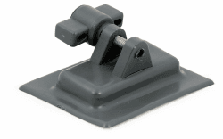 Halter für Sonnenverdeck für Schlauchboot. Wird aufgeklebt. Mit Gabelgelenk und Bolzen. Angebot bei HelloDeals