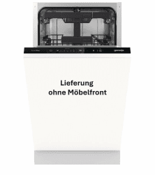 Gorenje GV561C10 Vollintegrierbar Geschirrspüler/45 cm/5 Programme/10 Maßgedecke/15 Min Schnellwaschgang/MultiClack/Warmwasseranschluss/Dritter Sprüharm/TotalDry/Einbaumaße (BxHxT): 44,8 ×81,5× 55cm Ohne Küchenfront C vollintegriert Angebot bei HelloDeals