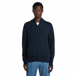G-Star Herren Premium Core Full Zip Knit Sweater S Blau (Salute D27711-b692-c742) Angebot bei HelloDeals