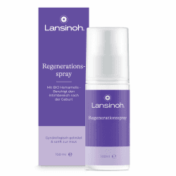 Lansinoh Regenerationsspray für den Intimbereich nach der Geburt & im Wochenbett - mit BIO Hamamelis, BIO Kamille & BIO Gurkenextrakt - kühlend & pflegend - 360° Sprühkopf - 100 ml Angebot bei HelloDeals