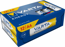 VARTA Batterien AA, 12 Stück Cube, Energy - Alkaline Mignon Batterien LR6 mit 1,5 V - Made in Germany - einfacher Grundbedarf Angebot bei HelloDeals