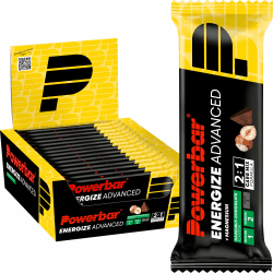 Powerbar - Energize Advanced - Hazelnut Chocolate - 15x55g - High Carb Energieriegel - Magnesium,Natrium Chocolate Hazelnut Angebot bei HelloDeals