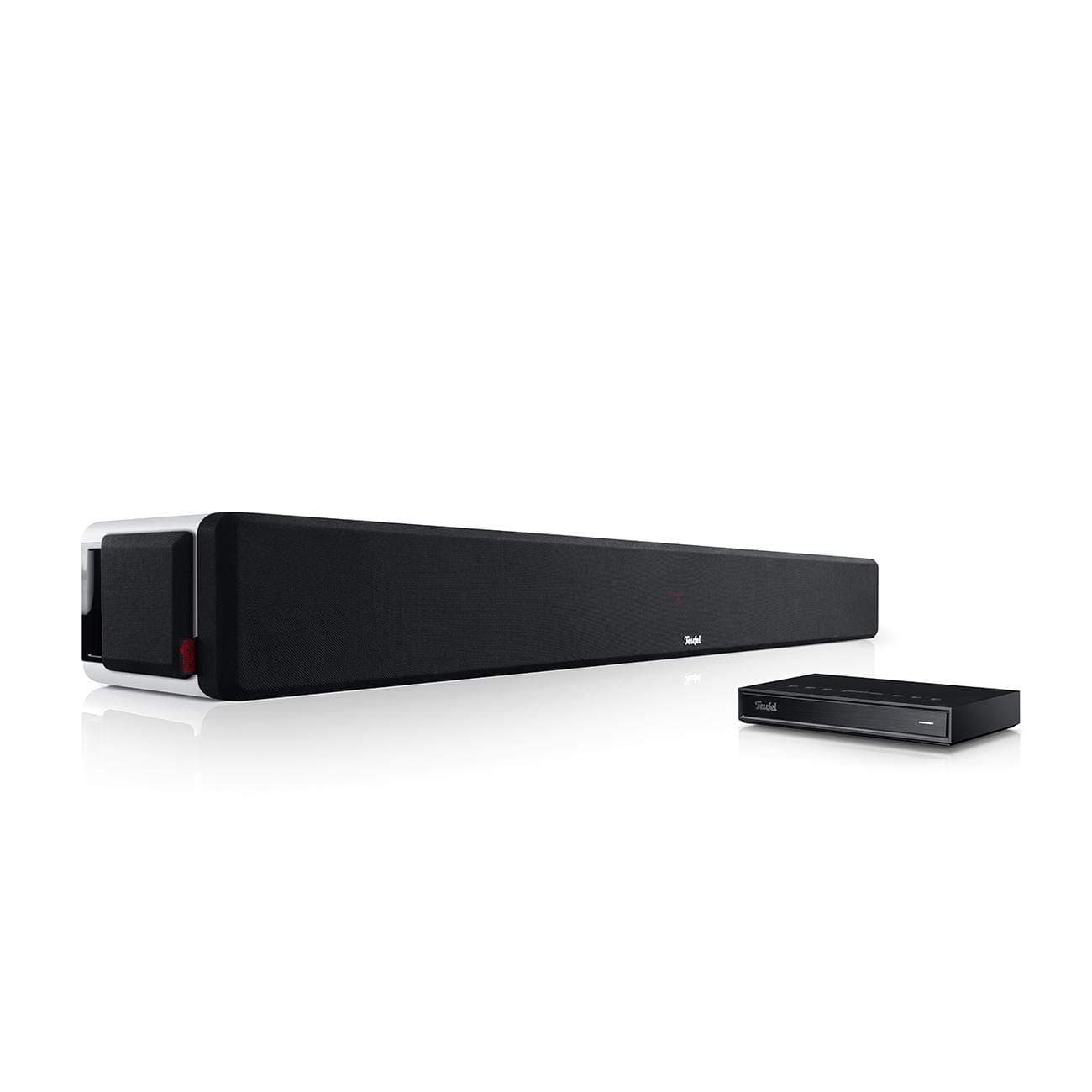 Teufel CINEBAR Ultima Streaming - Soundbar mit Streamer, WLAN-Netzwerkplayer, Kabellos, LAN, Integriertes Subwoofer System, Multiroom Funktion - weiß Angebot bei HelloDeals
