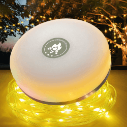 Camping Lichterkette Aufrollbar, Wasserdicht-Langlebig, 4-in-1 USB Aufladung LED Lichterkette,Enthält 10 Fotoclip,8 Beleuchtungsmodi für Camping, Zelt,Hof und Häuser,gemütliche Ecken (10M) Warmweiß Angebot bei HelloDeals