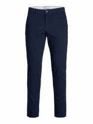 JACK & JONES Male Chino Hose Slim Fit Chino Hose 31W / 34L Navy Blazer Angebot bei HelloDeals