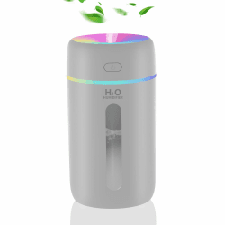 kissleaf Mini Luftbefeuchter für Schlafzimmer Kinderzimmer Pflanzen,7-Farben-Licht 28dB Silent Air Humidifier（grey） Angebot bei HelloDeals
