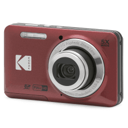 KODAK Pixpro FZ55-16 Megapixel Digitalkamera, 5X optischer Zoom, 2.7 LCD, optischer Bildstabilisator, 720p Full HD-Video, Lithium-Ionen - Rot | 16MP, 1080p Full HD Video, 5-fach optischer Zoom, 28mm Weitwinkel, 2.7-Zoll-LCD Angebot bei HelloDeals