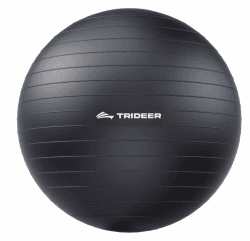 Trideer Gymnastikball – Ergonomischer Sitzball für Büro & Zuhause, Yoga Ball/Pilates Ball für Training, Rückenschule, Anti-Burst mit Pumpe Schwarz L (58-65cm) Angebot bei HelloDeals