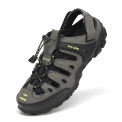 SAGUARO Herren Damen Sandalen Bequem Atmungsaktiv Outdoor Sport Trekking & Wandersandalen 39 EU Grün Angebot bei HelloDeals