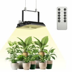 SANSI 45W Pflanzenlampe LED Vollspektrum für Zimmerpflanzen, 340W Äquivalent LED Grow Lampe mit 4/8/12H Timer, 4 Helligkeits Dimmbar, 3000K 5000K 660nm 730nm Pflanzenlicht mit hohe PPF 80μmol/s Angebot bei HelloDeals