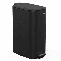 Lovewind Mülleimer Küche 30l, Softclose Abfalleimer mit Deckel,Treteimer aus Stahl, Mülleimer Schmal mit Inneneimer für Küche, Büro, Schwarz 30L Schwarz Angebot bei HelloDeals