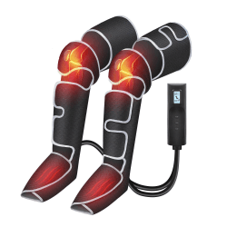 COMFIER Beinmassagegerät, Kompressions-Waden-Knie-Fuß-Wärme-Massagegerät für Blutzirkulation und Muskelentspannung, 3 Wärmeeinstellungen und 3 Intensitäten, Geschenke 34X17.5X23.5cm Angebot bei HelloDeals