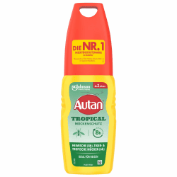 Autan Tropical Pumpspray, Mückenschutz für Körper & Gesicht, Travel Essentials, 1er Pack, (1 x 100 ml) Angebot bei HelloDeals