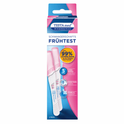 TESTAmed Diagnostics Schwangerschaftsfrühtest, Vorteilspack mit 2 Stück, der Schwangerschaftstest liefert ein sicheres Testergebnis von über 99% 2 Stück (1er Pack) Angebot bei HelloDeals