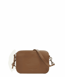 Liebeskind Berlin Umhängetasche Luka – Cross-Body Bag aus Leder mit verstellbaren Schulterriemen – kleine Schultertasche, Fächer mit Reißverschluss – Shoulder Bag, 14.5 x 20.5 x 7 cm, (H x W x D) 02 Sepia Angebot bei HelloDeals