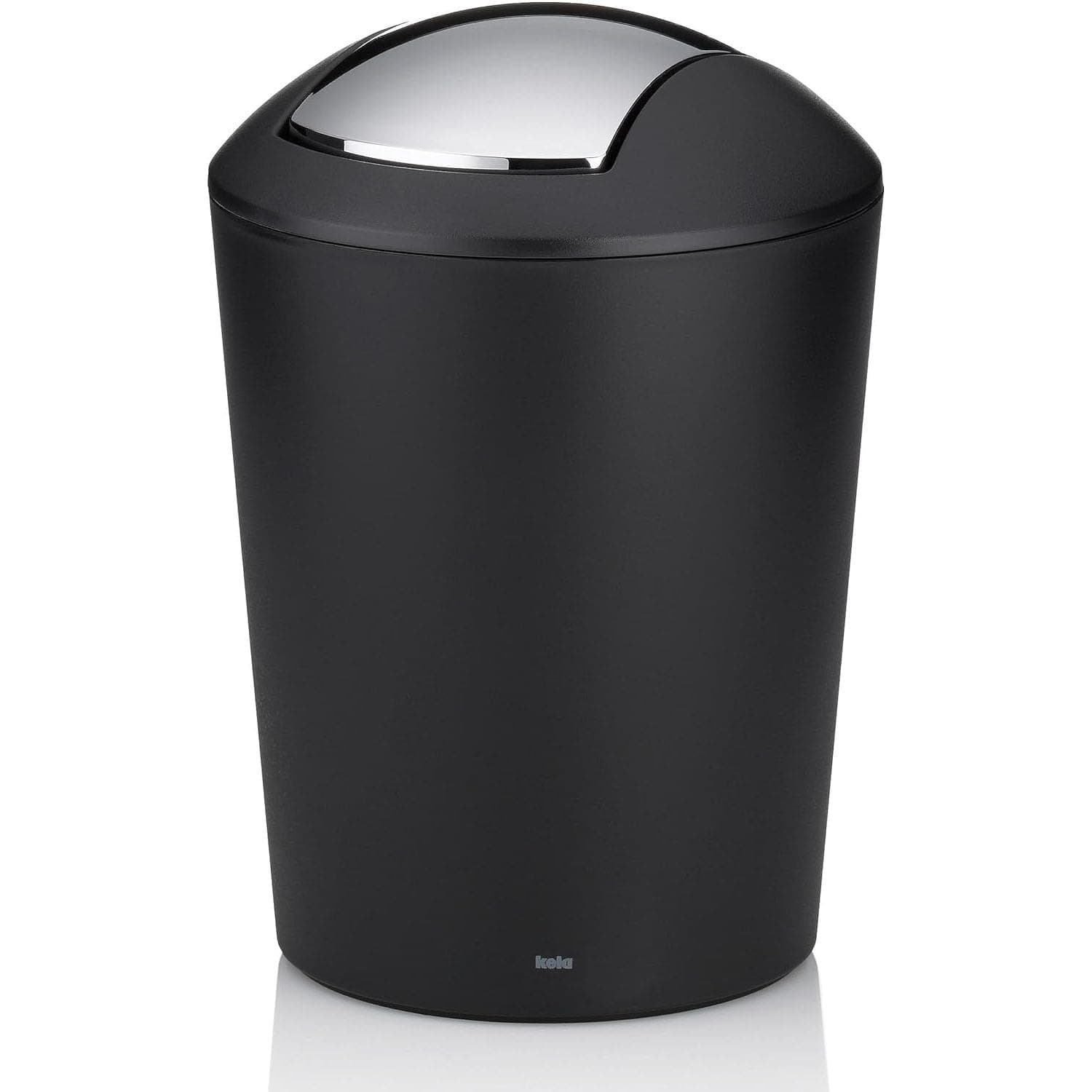kela Schwingdeckeleimer schwarz, Kosmetikeimer 5l mit Schwingdeckel, Kunststoff, MARTA, Mülleimer Badezimmer schwarz matt Angebot bei HelloDeals