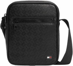 Tommy Hilfiger Th Embossed Flag Mini Reporter Am0am14193 Crossover Black (Black) Angebot bei HelloDeals