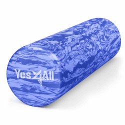 Yes4All EVA Harte Schaumstoffrolle für den Rücken – Runde Rolle für Training, Yoga & Pilates 30/45/60/90 cm Clematis Marmoriert 45 cm Angebot bei HelloDeals
