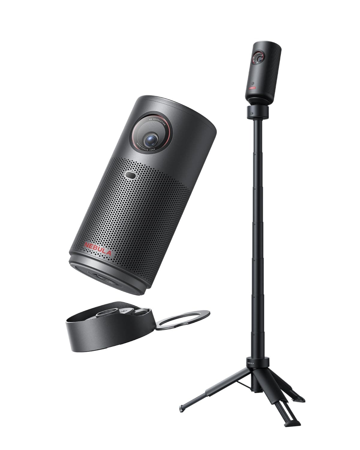 NEBULA Capsule Air Projektor mit Google TV, offiziell Lizenziertes Netflix, 720p Smarter Mini-Beamer mit WLAN & Bluetooth, 2 Stunden Akku, Dolby Digital, ultrakompakt für Flexible Nutzung Angebot bei HelloDeals